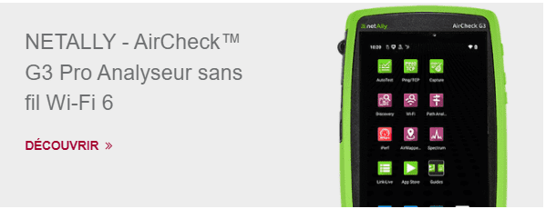 NETALLY - AirCheck™ G3 Pro Analyseur sans fil Wi-Fi 6