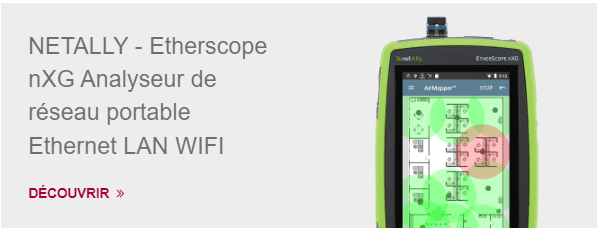 NETALLY - Etherscope nXG Analyseur de réseau portable Ethernet LAN WIFI